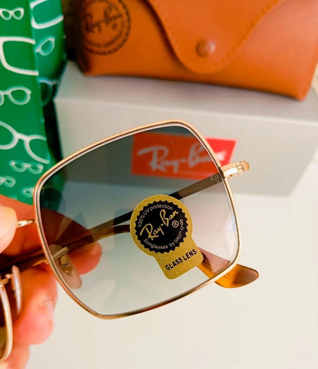 Óculos de Sol Ray-Ban Quadrados Rb1971 - Foto 5