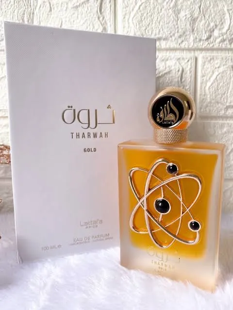 Perfume Árabe Feminino Tharwah Gold Lattafa 100ml
