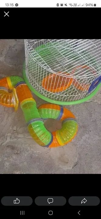 Tubo de hamster para brincar