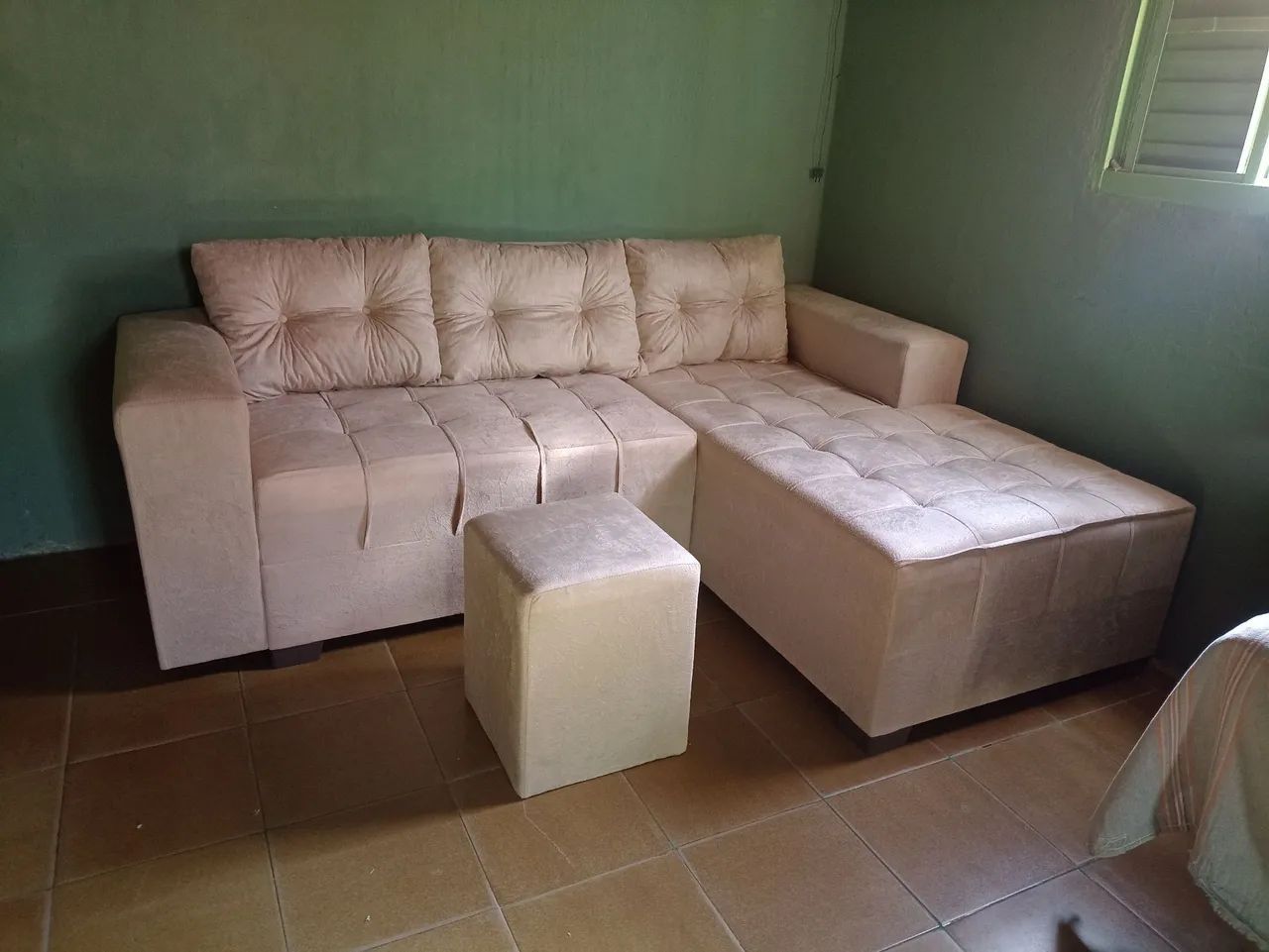 Sofá de Canto Vermelho - Novo entrega grátis  - Foto 2