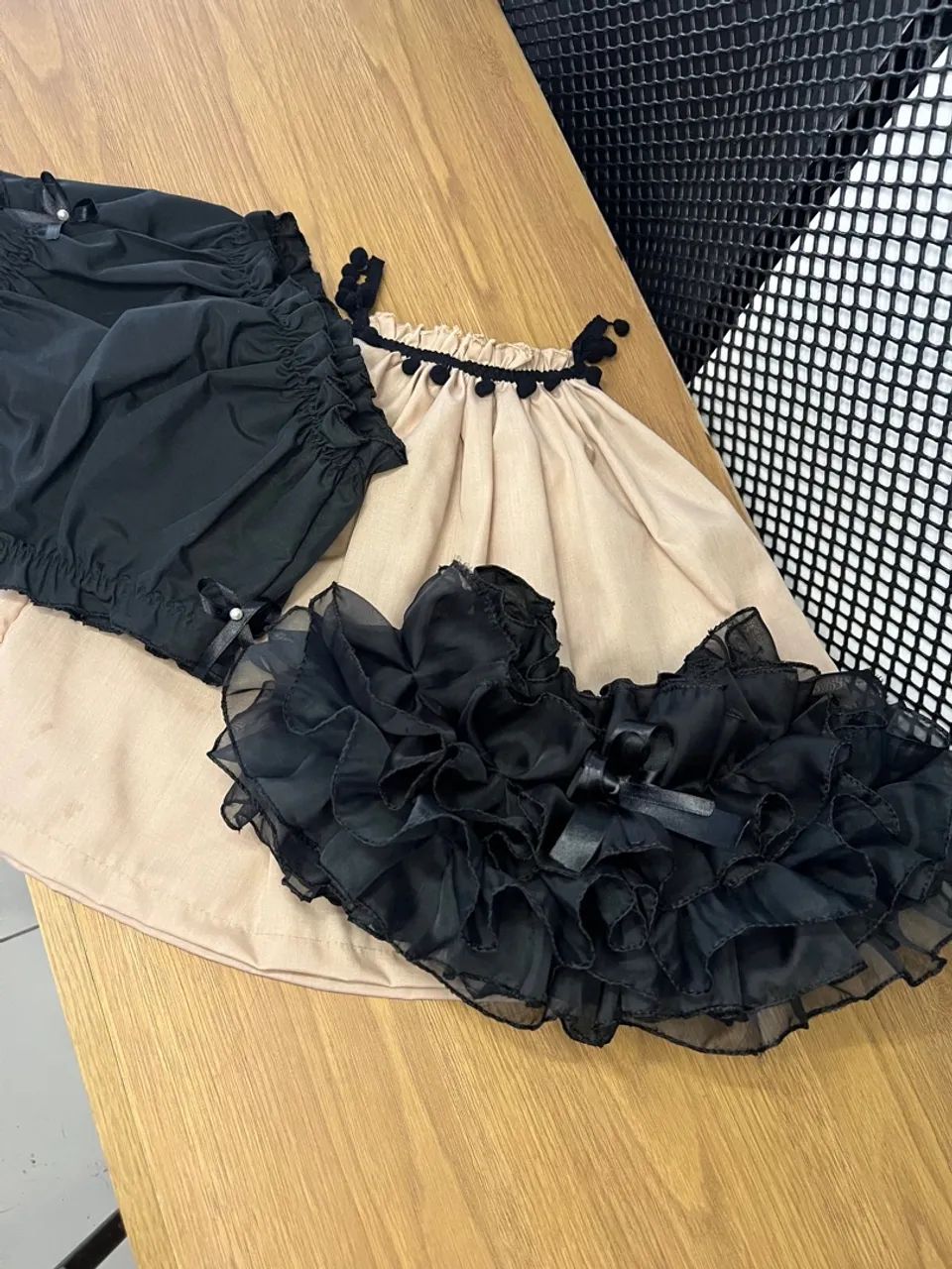 Conjunto Calcinha bunda rica e Blusa Infantil Elegante