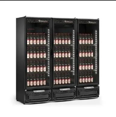 R1 Cervejeira 3 portas com iluminação em led Gelopar