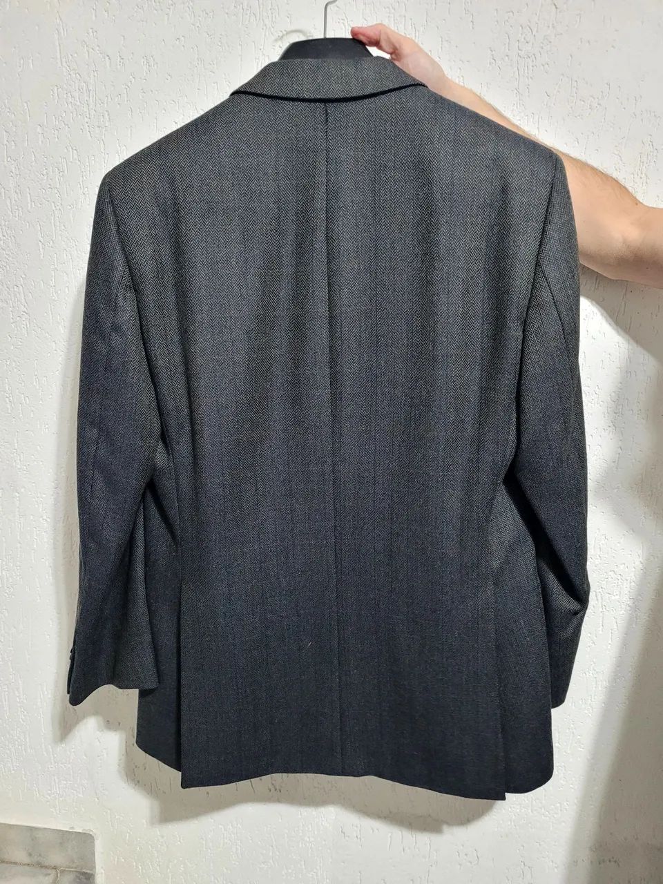 Blazer Masculino Cinza de lã - Foto 3