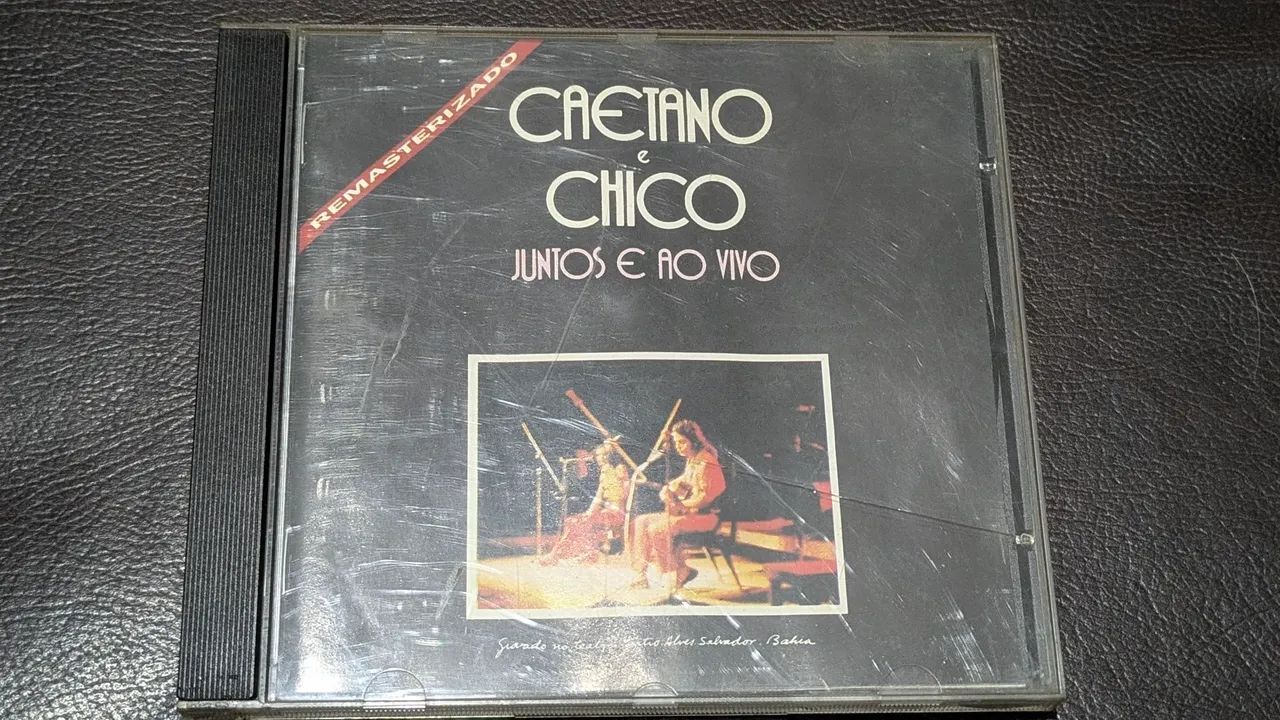CD Caetano e Chico - Juntos e Ao Vivo (Remasterizado 1993) - Original