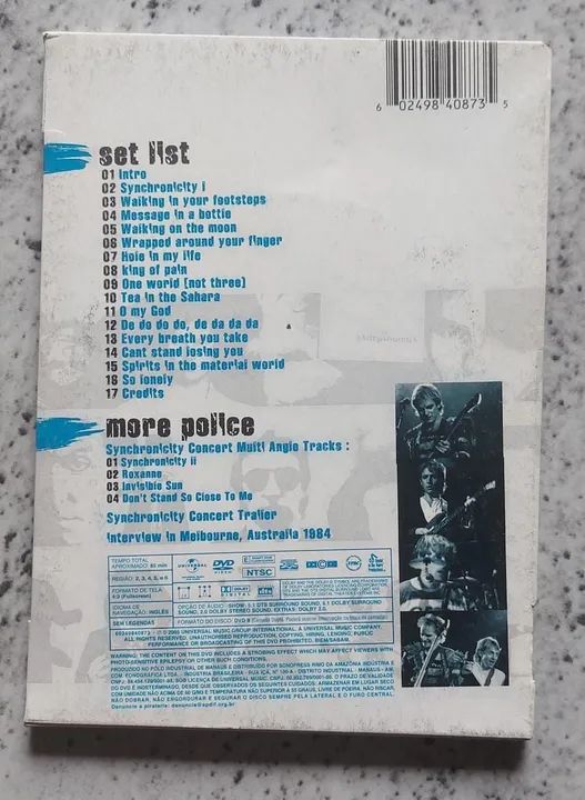 DVD The Police - Synchronicity Concert - Foto 2