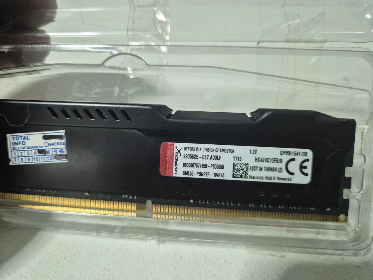  Memória Ram Kingston Hyperx Fury 8gb Ddr4 2400mhz (Usado) - Foto 2