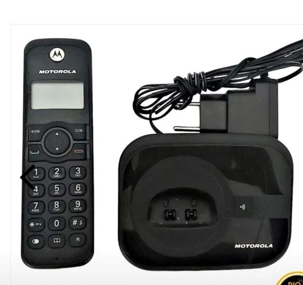 MOTOROLA - TELEFONE SEM FIO, MODELO GATE 4000, IDENTIFICADOR DE CHAMADAS COM VISOR, DESIGN