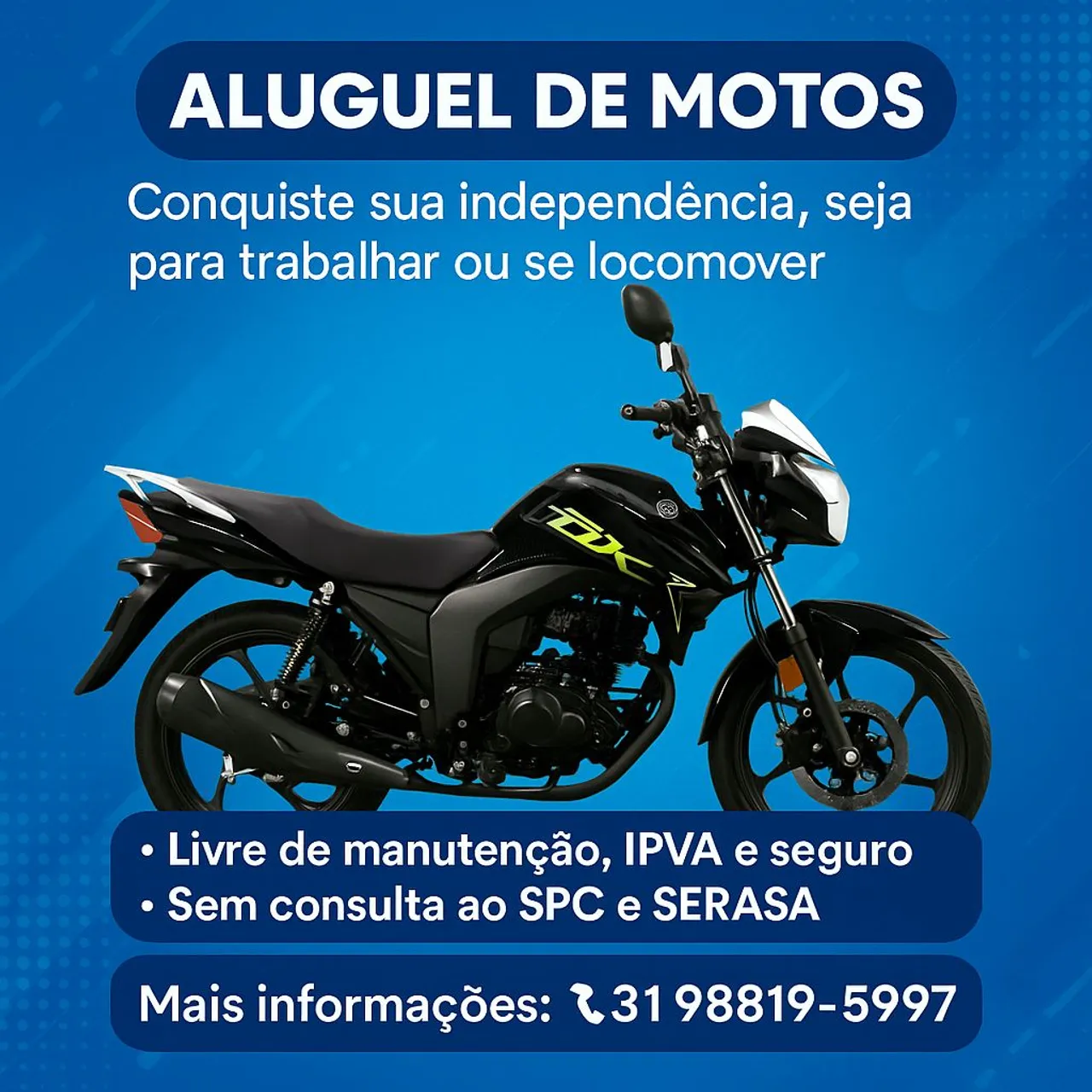 ALUGUEL / LOCAÇÃO DE MOTOS 