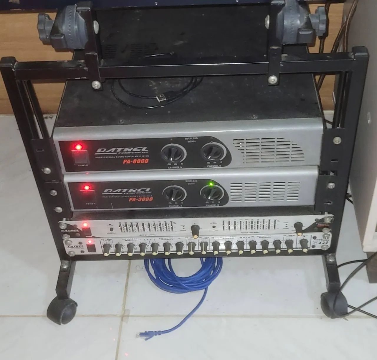  Som Completo Rack - Amplificadores e Equalizador - Foto 2