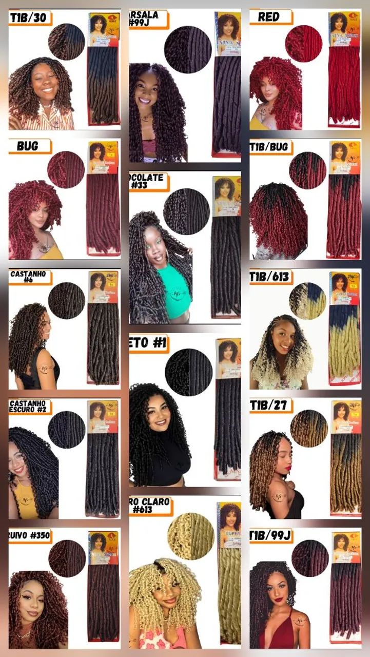 Cabelo Nina softex - Diversas Cores