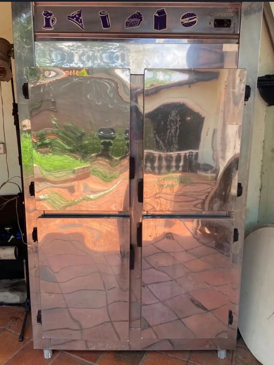 Freezer comercial inox 4 portas - Gelopar 