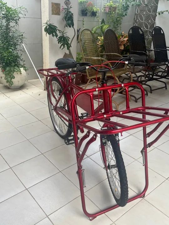 Bicicleta de Carga Vermelha - Foto 2