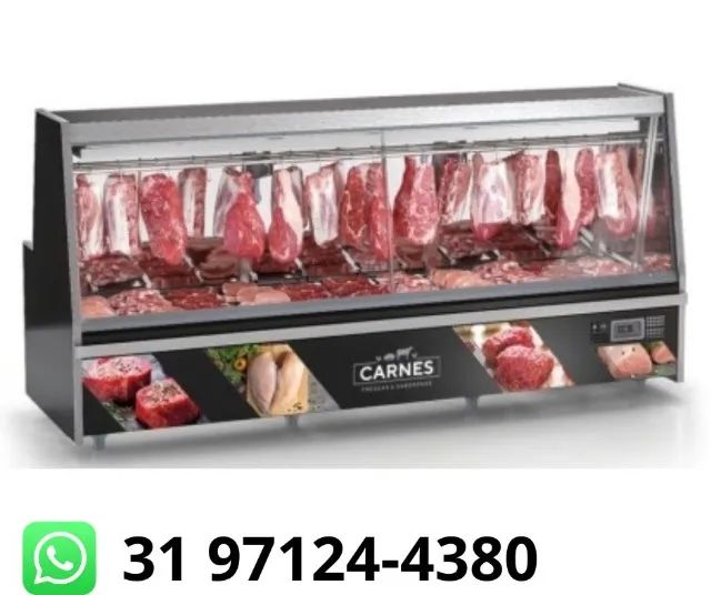 Balcão de Açougue 3M Preto Gelopar 220v