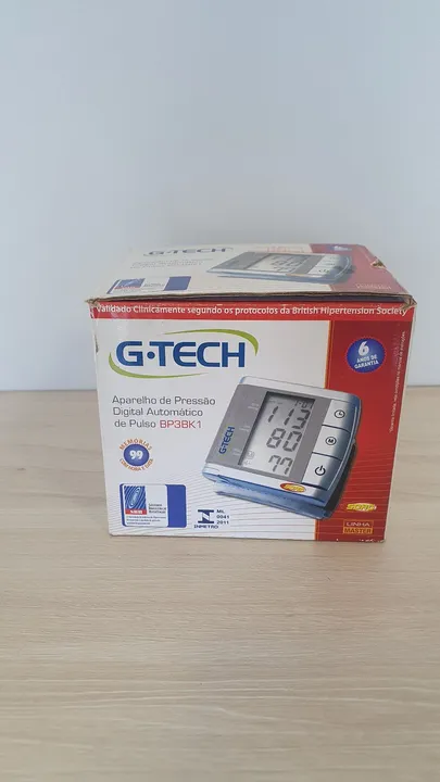 Aparelho de Pressão Digital Automático de Pulso BP3BK1 G-TECH