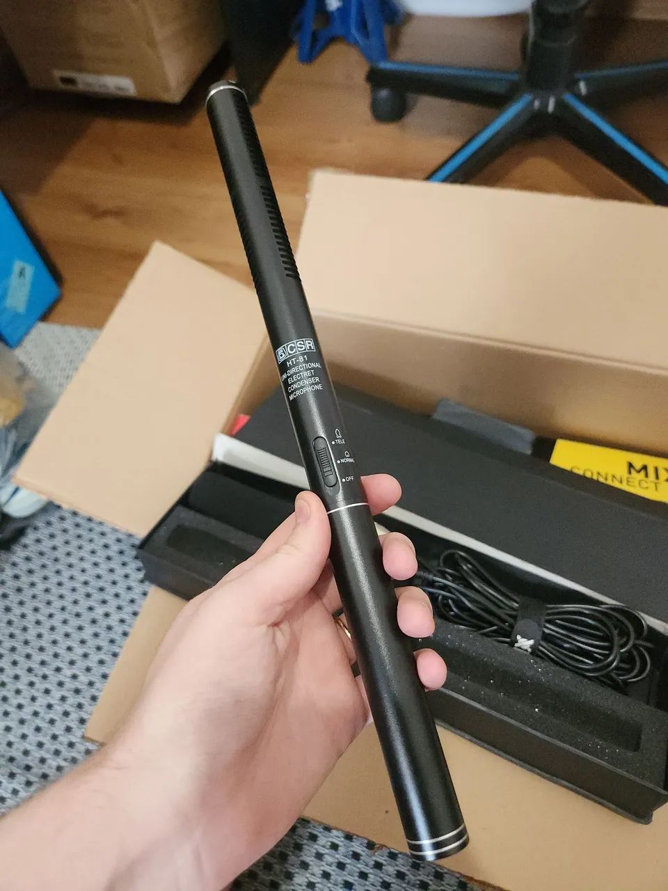 Microfone Csr Ht81 Condensador Unidirecional Boom