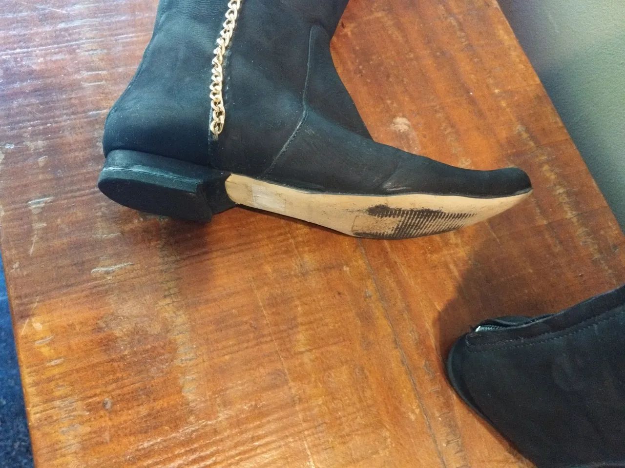 Bota Couro Legítimo Cano Longo Dumond - N35 - Coleção Camila Coutinho - Novíssima Usada 2x - Foto 5