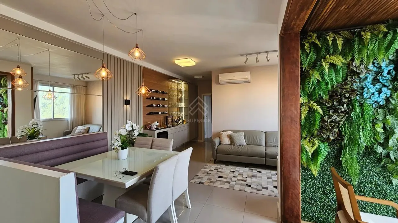 Apartamento finamente mobiliado 3 quartos sendo 1 suíte 88m2 privativos centro de Itajaí/S
