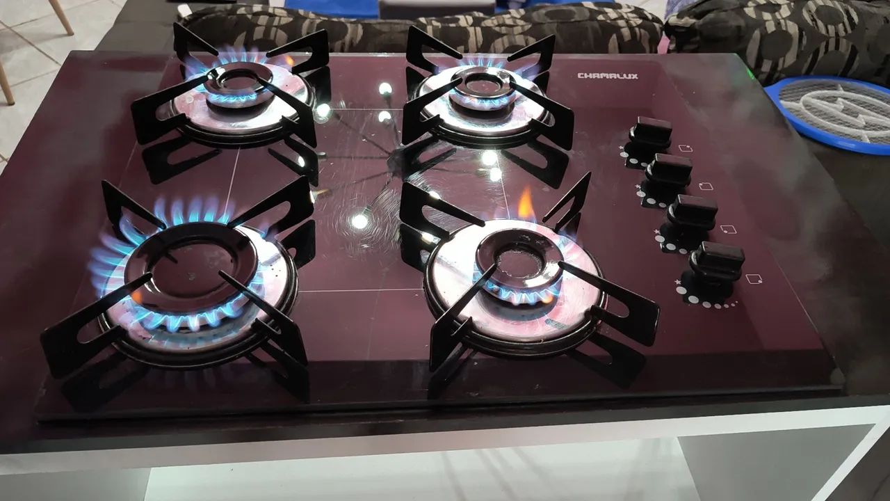 Fogão Cooktop 4 bocas automático C balcão  - Foto 4