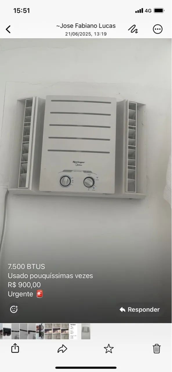 Ar Condicionado Springer Midea 7.500 BTUS