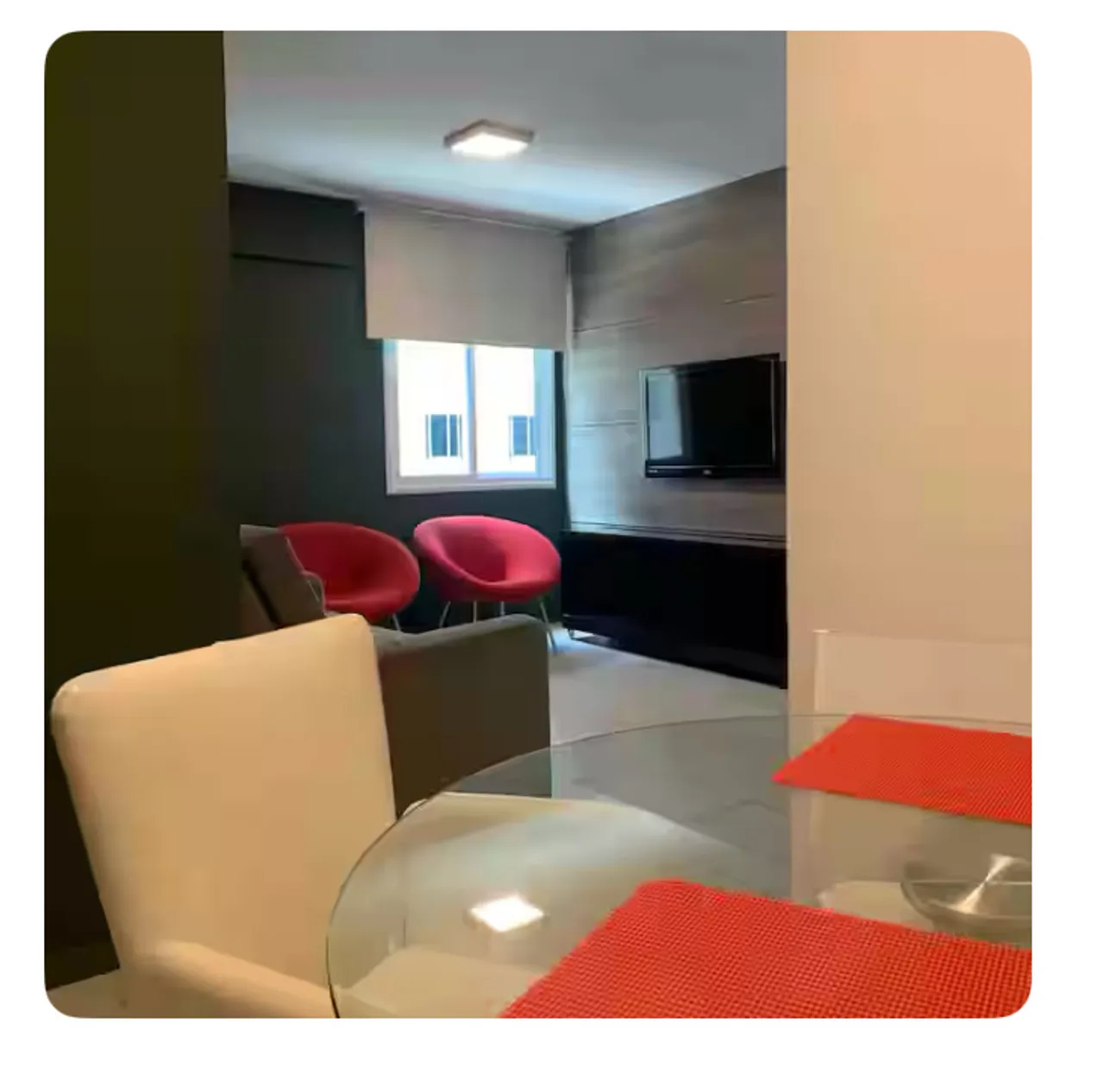 Quarto e sala no JTR mobiliado
