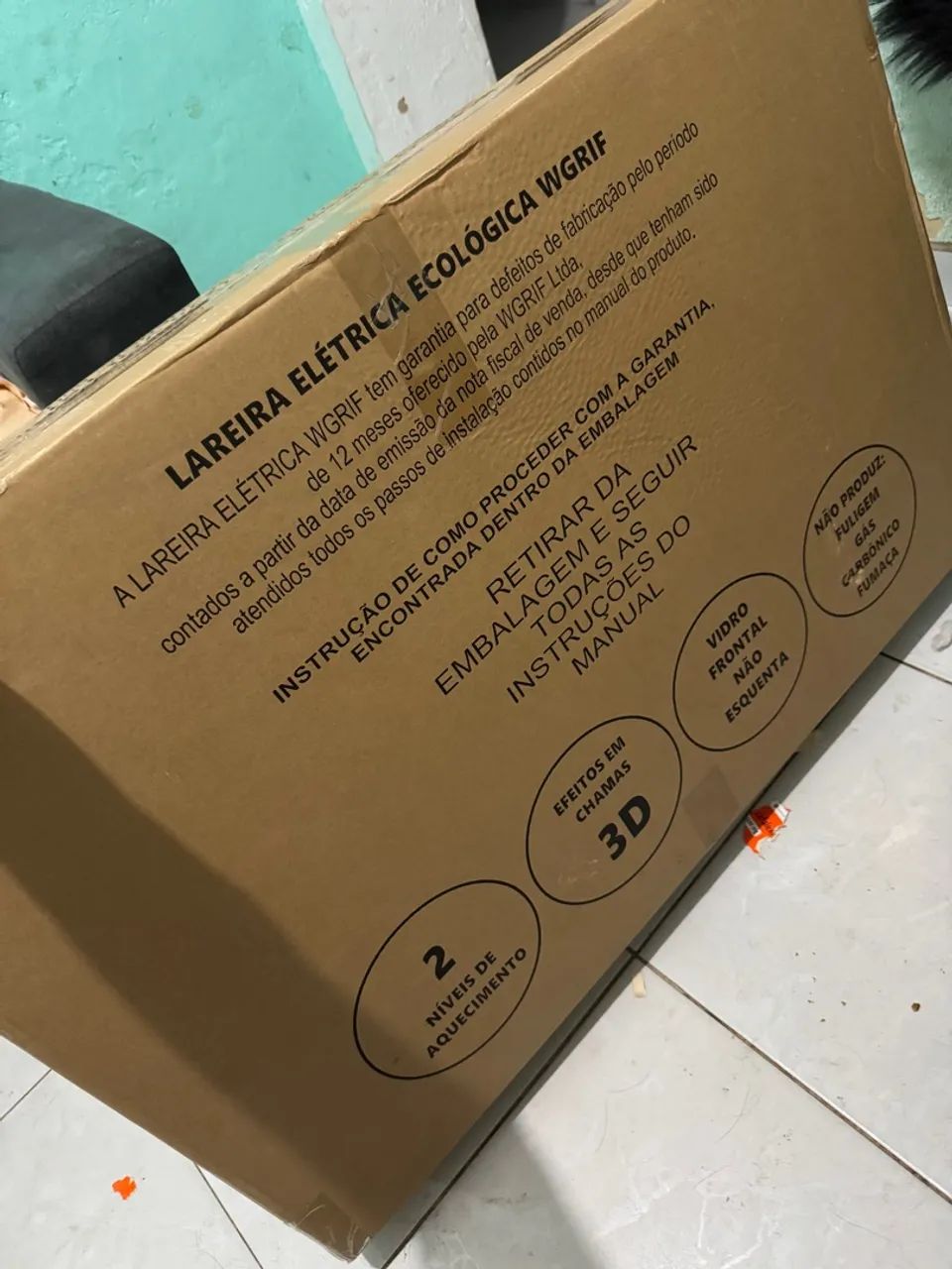 LAREIRA ELÉTRICA ECOLÓGICA WGRIF MODELO - GR36 RUBI (220 VOLTS) - Foto 5