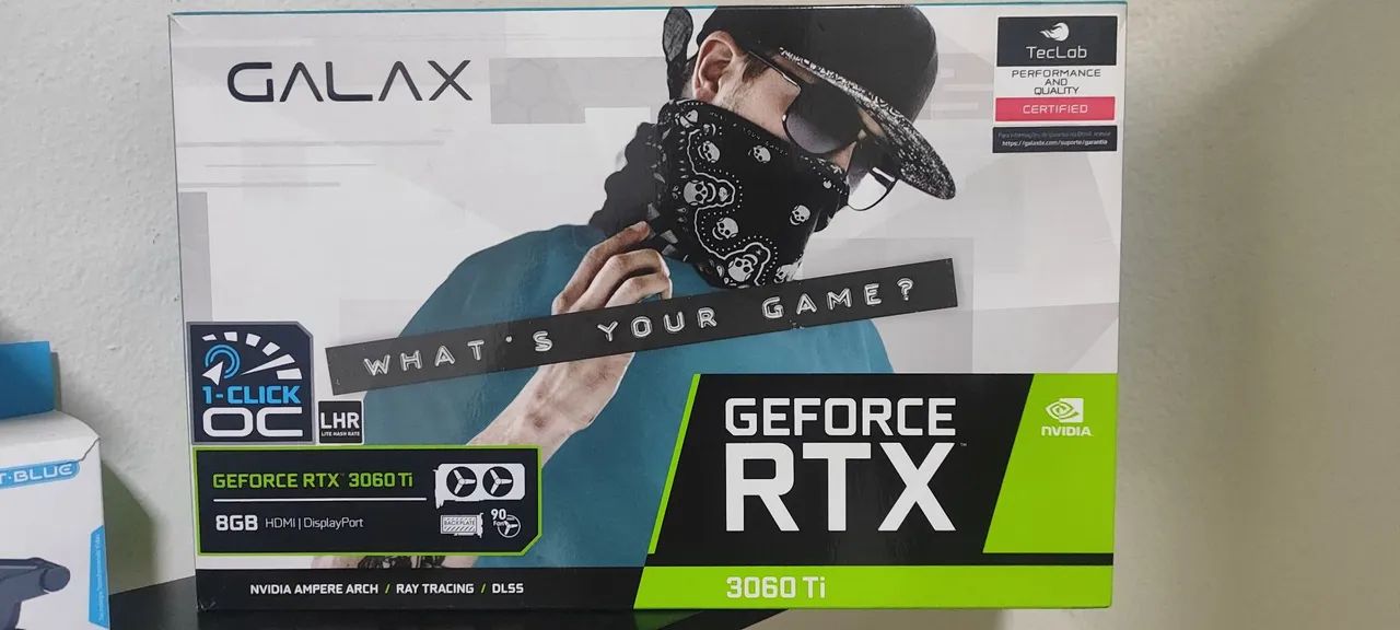 Placa de Vídeo Galax GeForce RTX 3060 Ti 8GB LHR