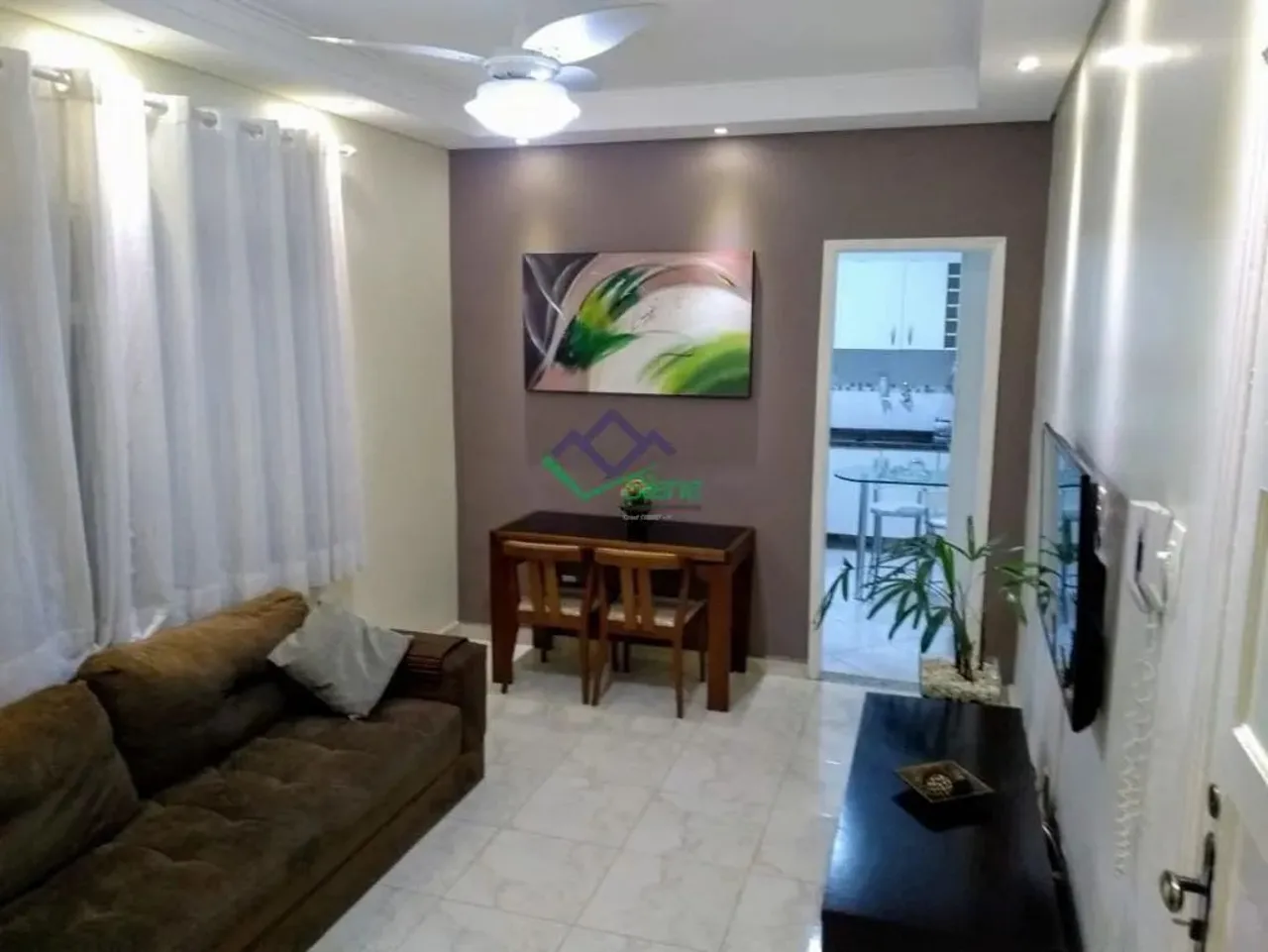Apartamento para Venda em Santos, Campo Grande, 1 dormitório, 2 banheiros, 1 vaga