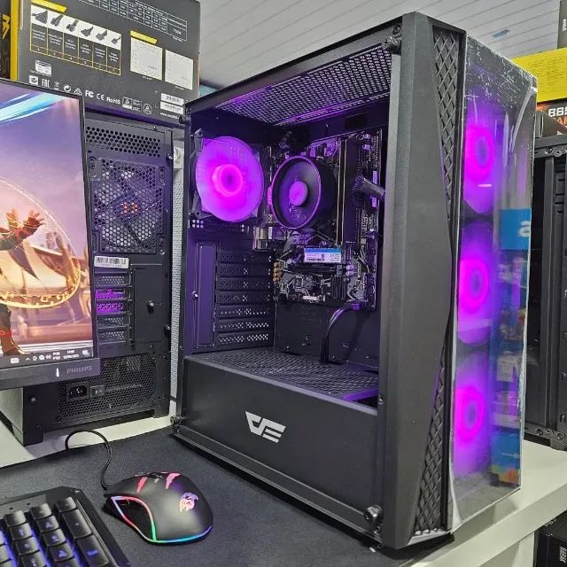 PC Gamer Completo  Ryzen 5 - Bonito, Rápido e com Potencial de Upgrade!  - Foto 4