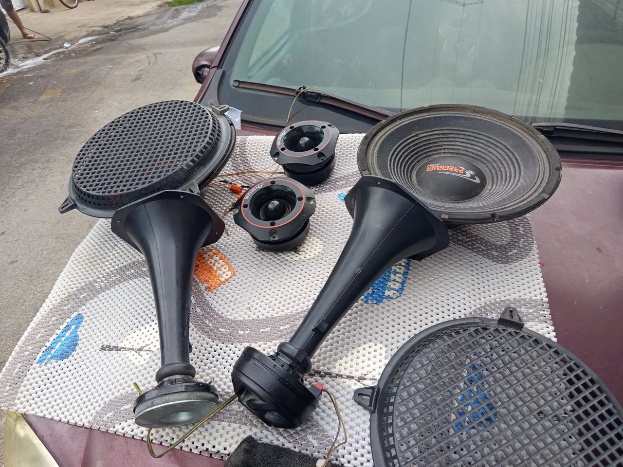 Alto-falante 12 polegadas com Tweeter corneta - Foto 4