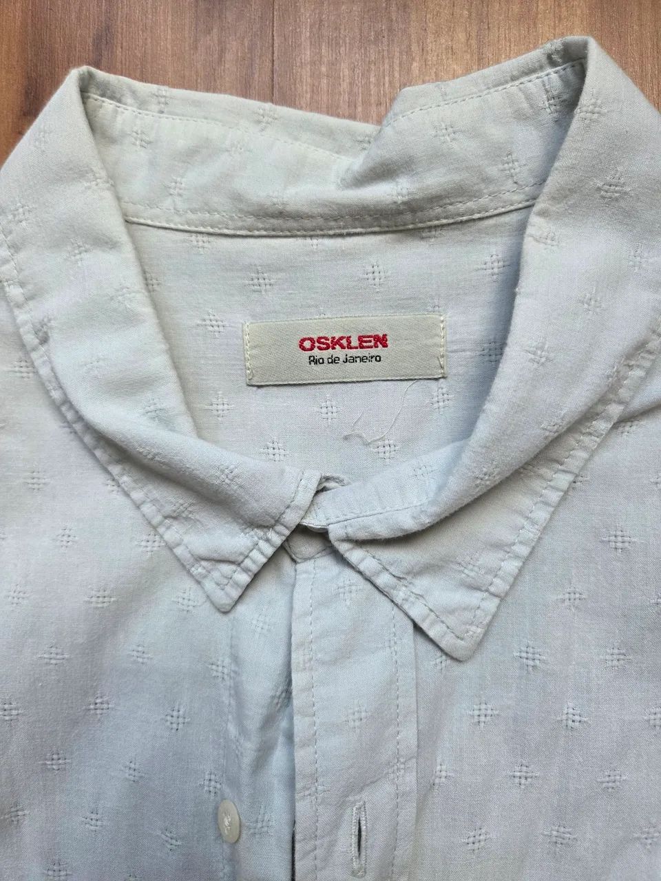 Camisa Osklen Masculina Azul Claro - Foto 3