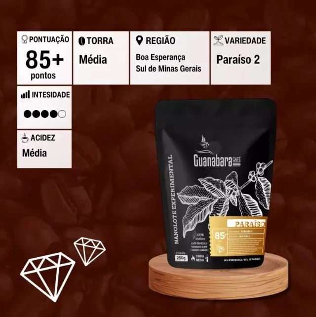 Café Especial Nanolote Guanabara Paraíso 250g - Torra Média