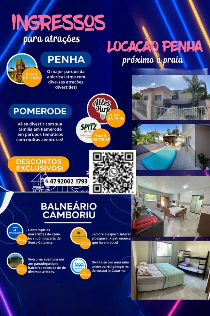 Casa para locação diária