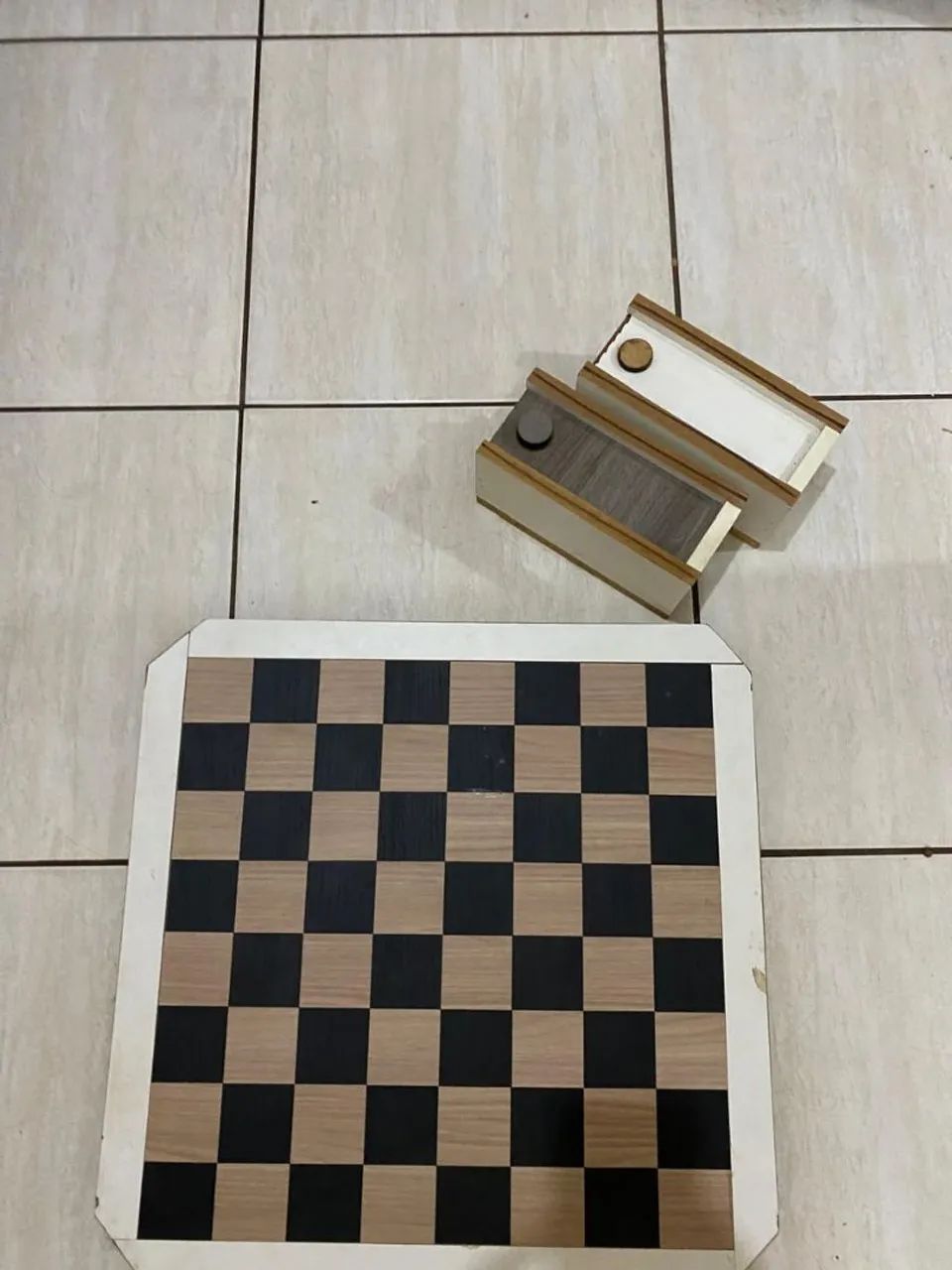 Jogo de xadrez em madeira - Foto 5