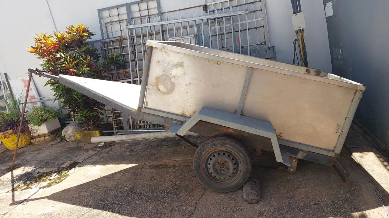 Carretinha inox sem placa