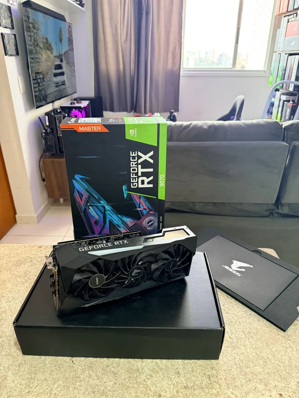 RTX 3070 AORUS MASTER LCD 8GB  - Foto 2
