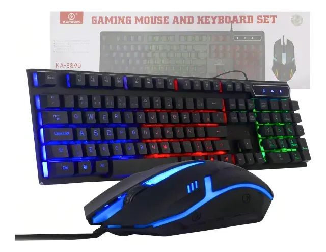 KIT TECLADO E MOUSE KAPBOM