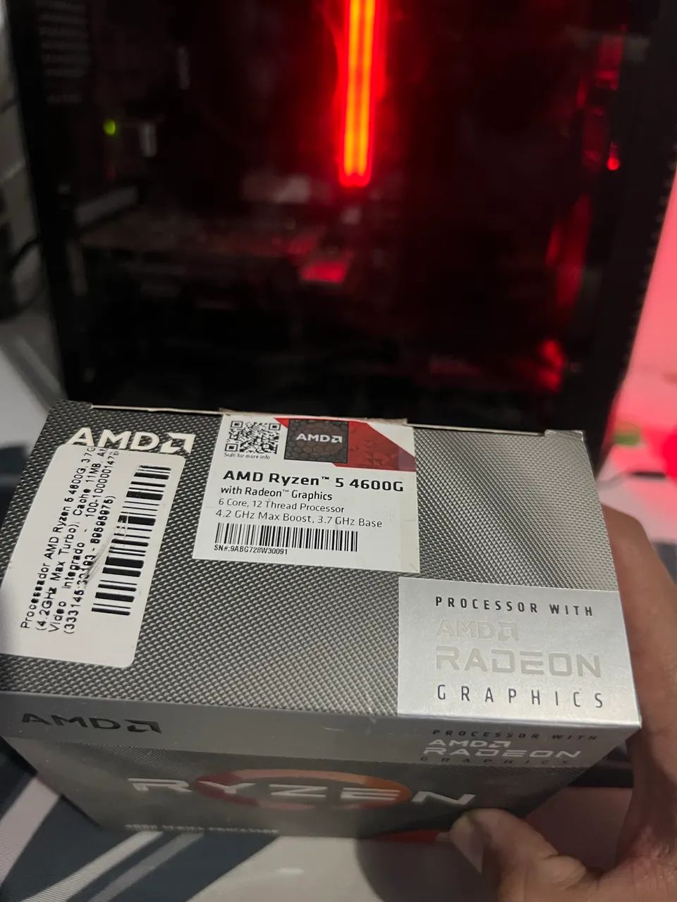  Ryzen 5 4600G + Caixa Original | Perfeito Estado | AM4  - Foto 2