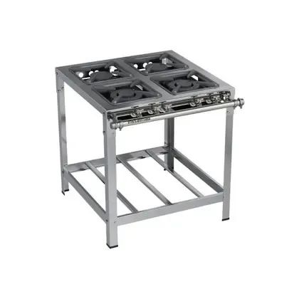 FOGÃO 4 BOCAS AÇO INOX 
