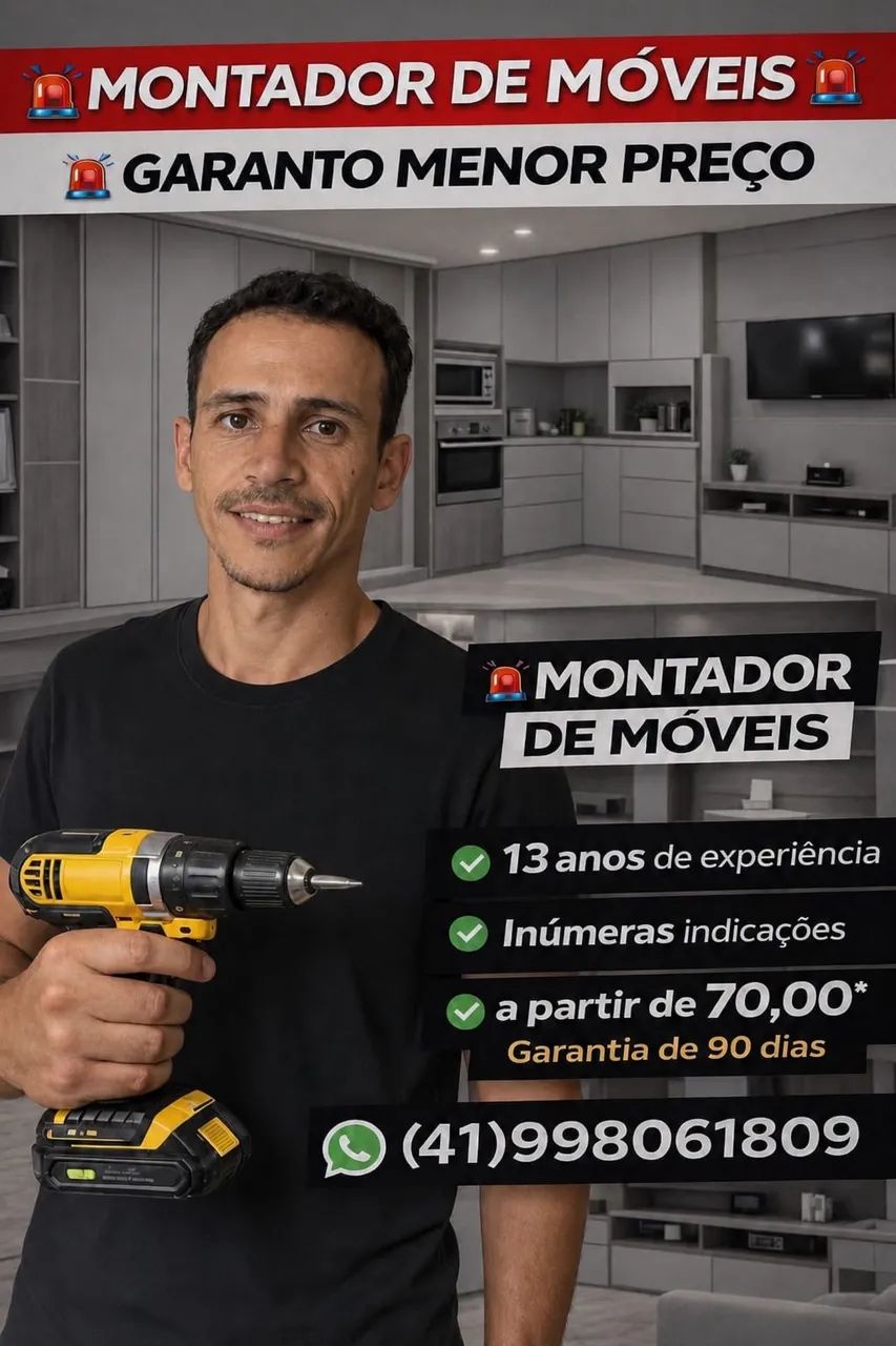 Montador de móveis e marceneiro 