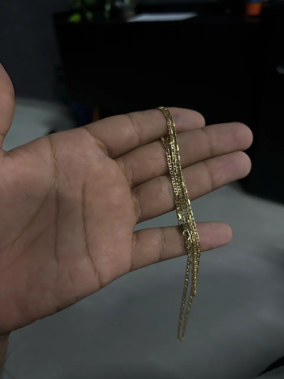 Cordão Piastrine BANHADO A OURO - Foto 4