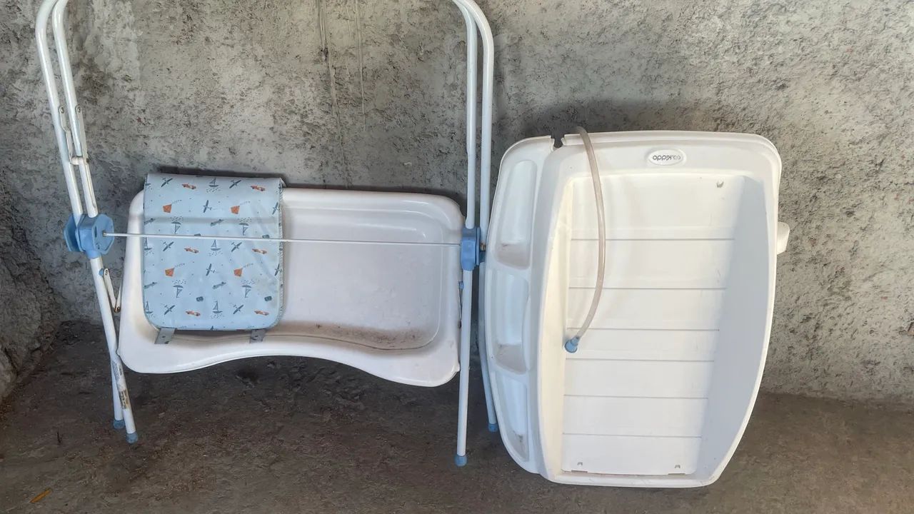 Banheira com trocador da kiddo