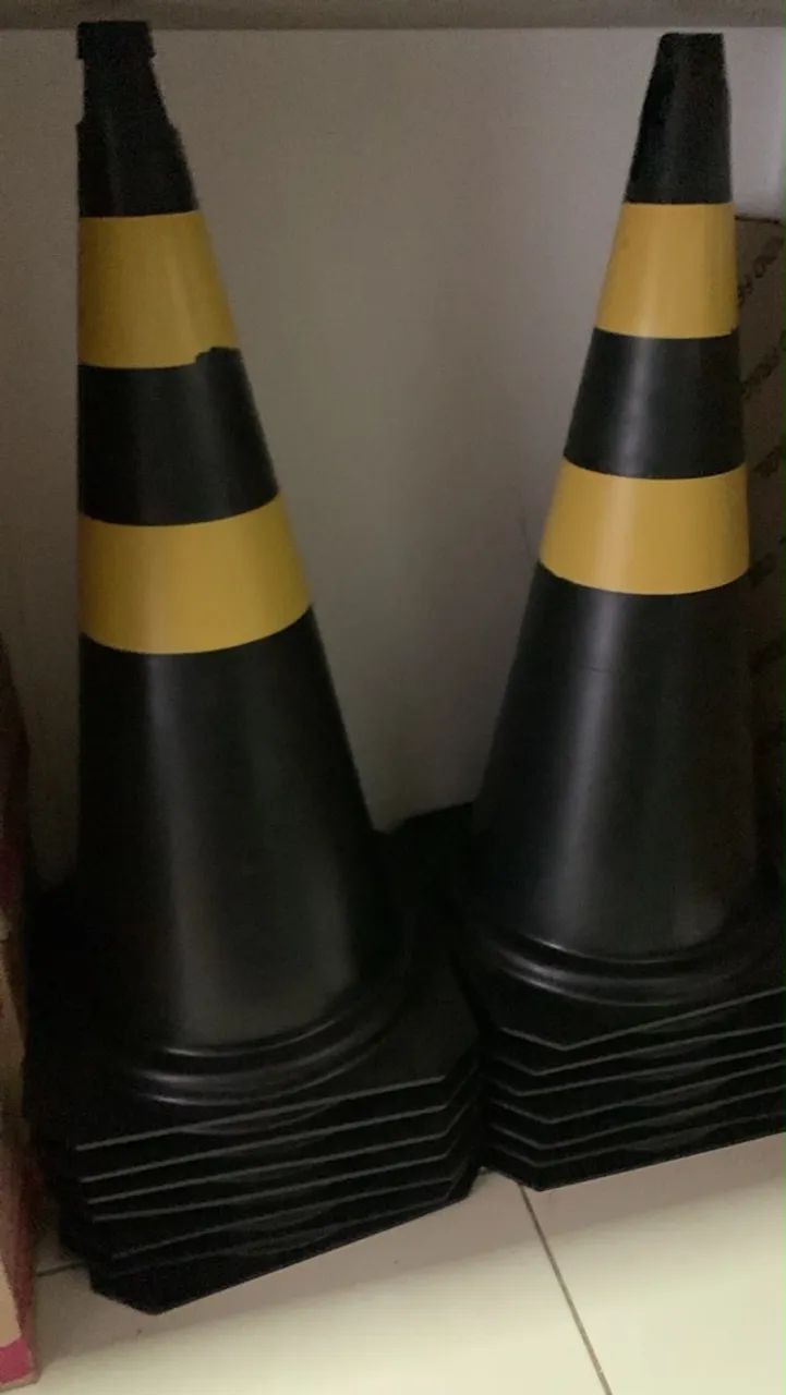 Cones de sinalização 