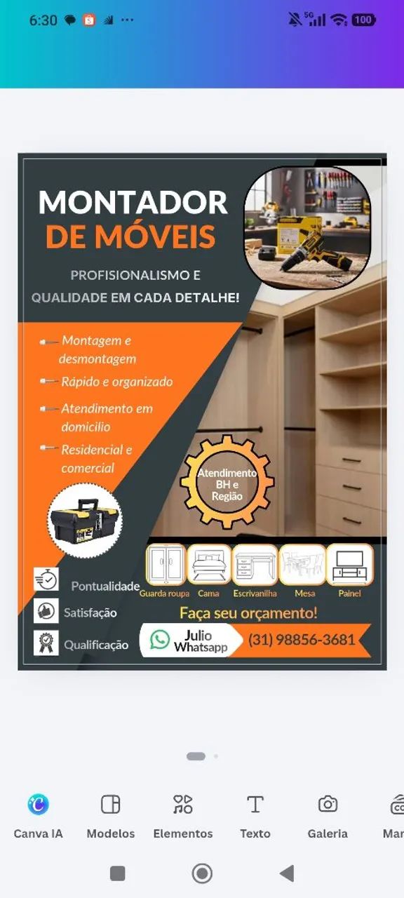 Montagem de móveis 