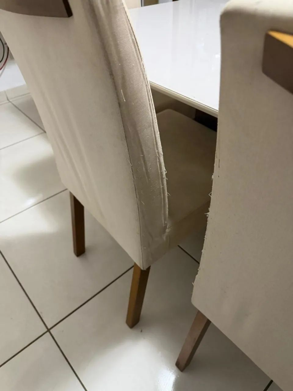 Mesa de jantar MDF/Vidro com 6 cadeiras - Foto 3