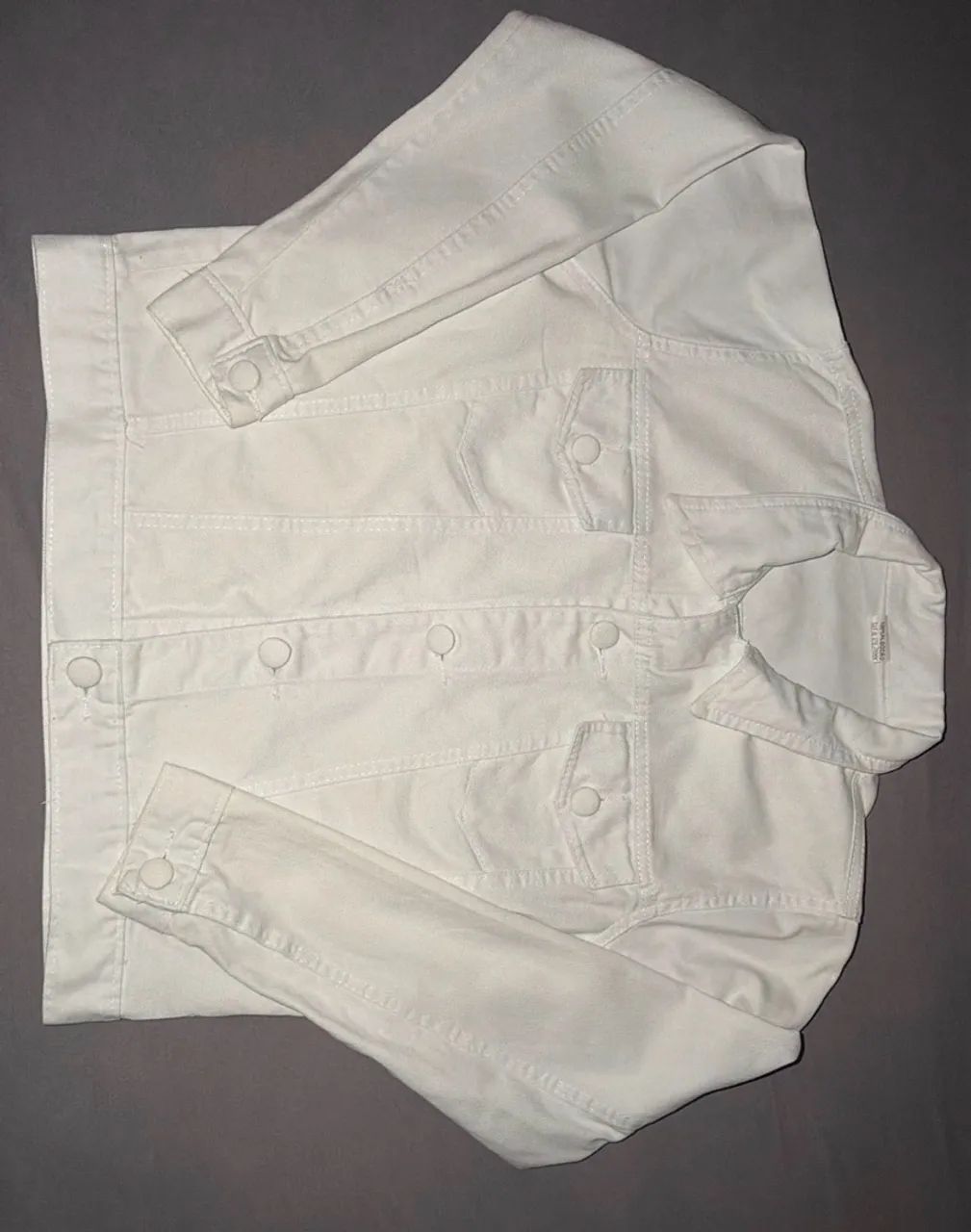 Jaqueta jeans branca g 
