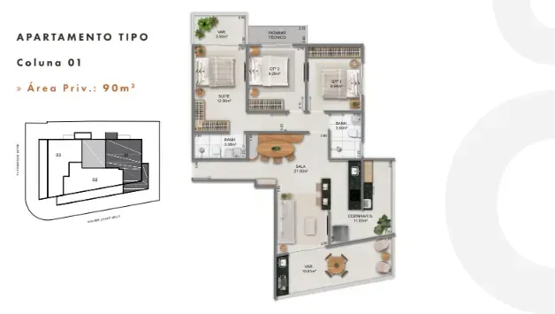 PLANTA 90m²