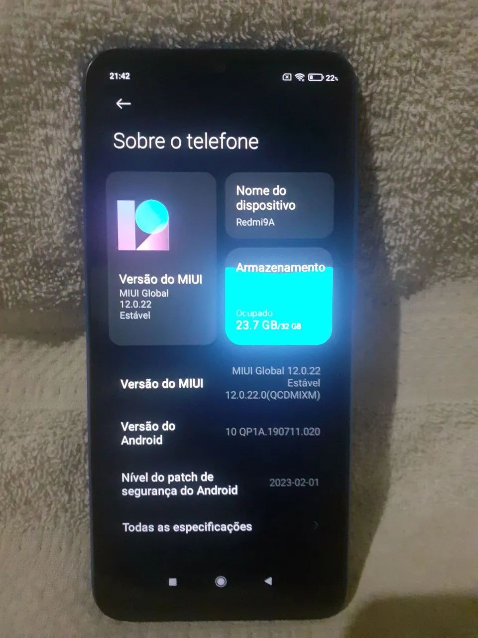 (Redmi- 9a) 2 RAM/32 GB de memória