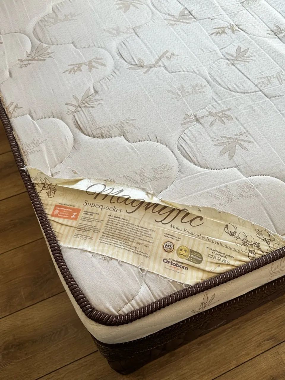 CAMA DE CASAL BOX EM PERFEITO ESTADO - Foto 2