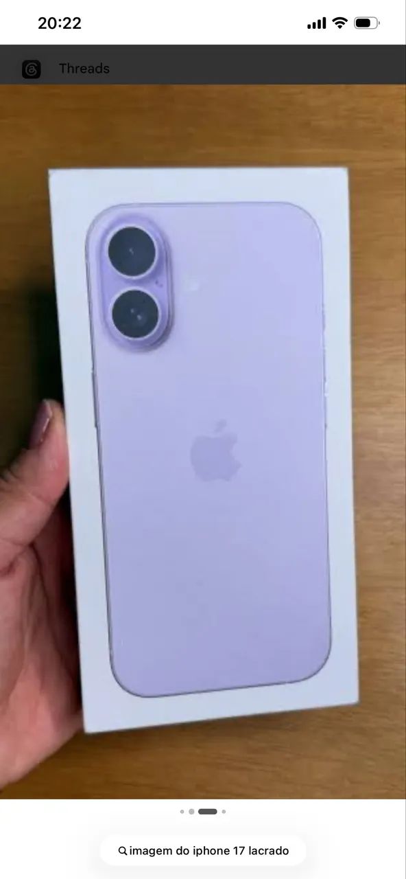 iPhone 17 roxo de 256 gb lacrado  