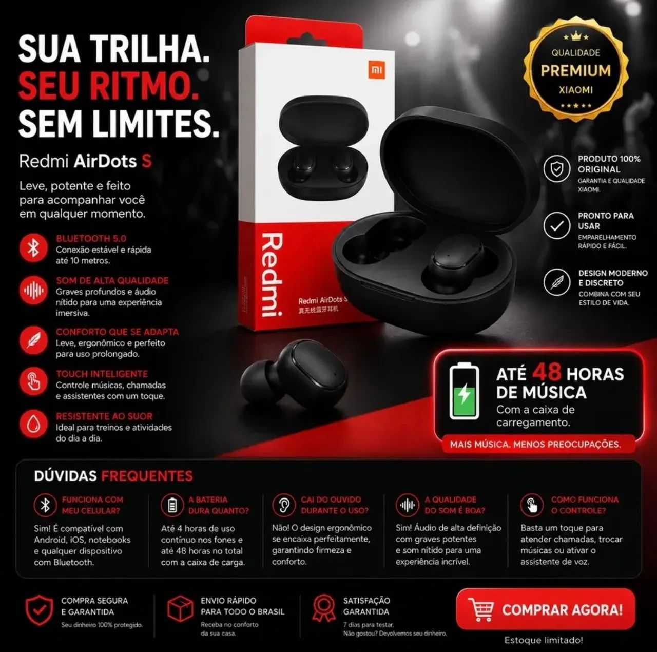 Fone Redmi AirDotspro - Foto 3